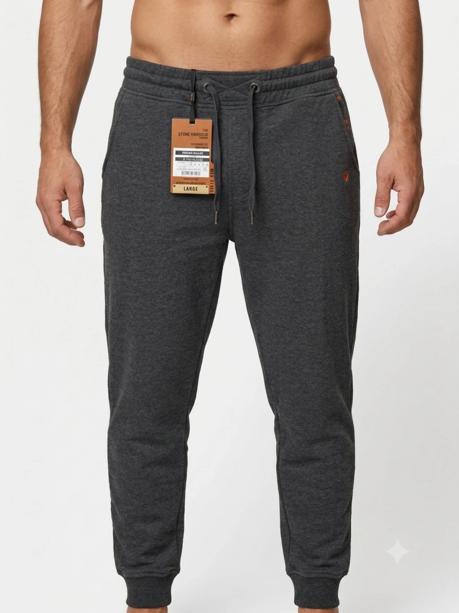 Calça de jogging cinza antracita Stone Harbour homem tamanho G nova – photo 2